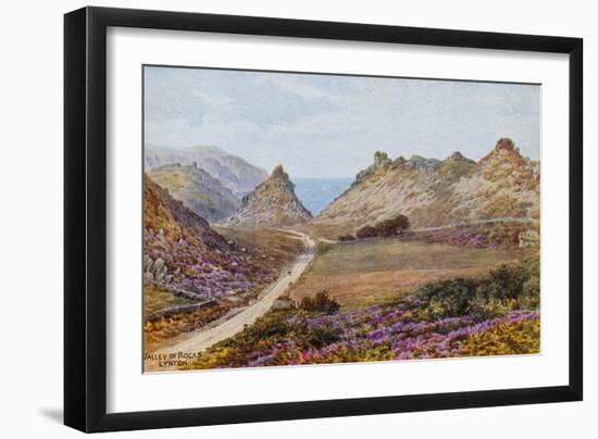 Valley of Rocks, Lynton-Alfred Robert Quinton-Framed Giclee Print