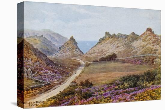 Valley of Rocks, Lynton-Alfred Robert Quinton-Stretched Canvas