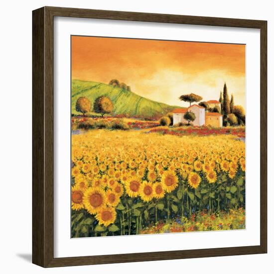 Valley of Sunflowers-Richard Leblanc-Framed Art Print