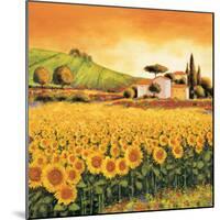 Valley of Sunflowers-Richard Leblanc-Mounted Art Print