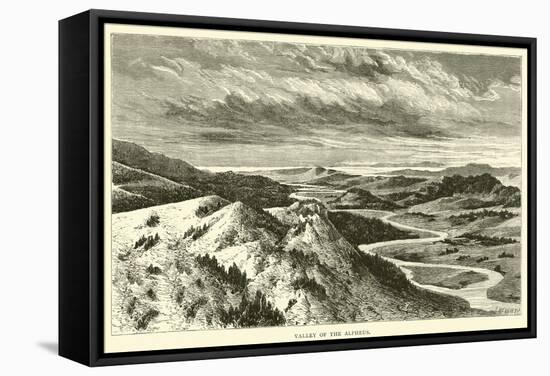 Valley of the Alpheus-null-Framed Stretched Canvas