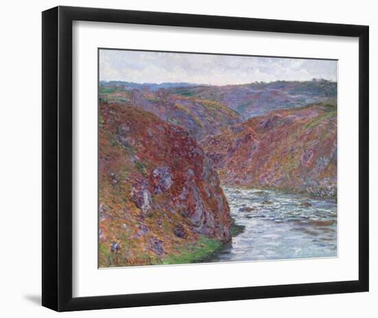 Valley of the Creuse (Gray Day), 1889-Claude Monet-Framed Giclee Print