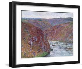 Valley of the Creuse (Gray Day), 1889-Claude Monet-Framed Giclee Print