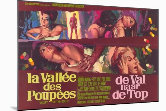 Valley of the Dolls, Belgian Movie Poster, 1967-null-Mounted Art Print