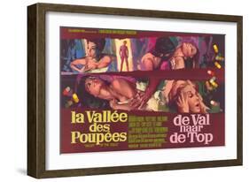 Valley of the Dolls, Belgian Movie Poster, 1967-null-Framed Art Print