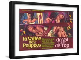 Valley of the Dolls, Belgian Movie Poster, 1967-null-Framed Art Print