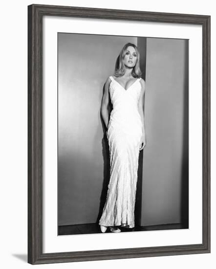 Valley of the Dolls, Sharon Tate, in a Gown by William Travilla, 1967-null-Framed Photo