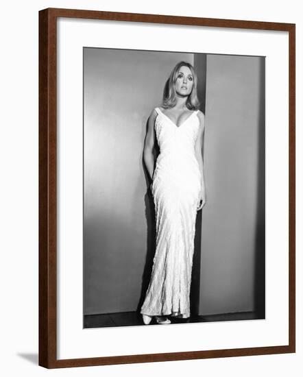 Valley of the Dolls, Sharon Tate, in a Gown by William Travilla, 1967-null-Framed Photo