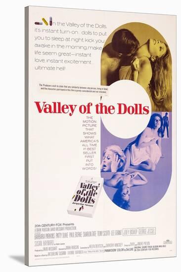 Valley of the Dolls, Sharon Tate, Patty Duke, Susan Hayward, 1967-null-Stretched Canvas