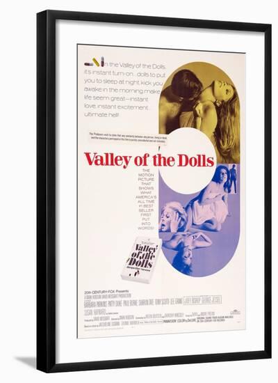 Valley of the Dolls, Sharon Tate, Patty Duke, Susan Hayward, 1967-null-Framed Art Print