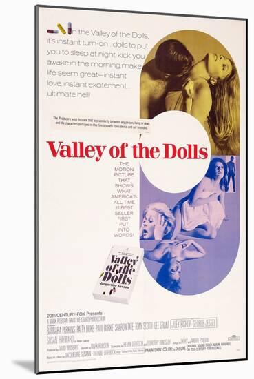 Valley of the Dolls, Sharon Tate, Patty Duke, Susan Hayward, 1967-null-Mounted Art Print