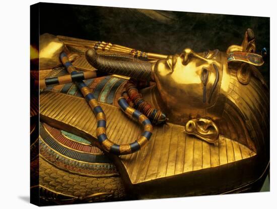 Valley of the Kings, Golden Coffin, Tutankhamun, Egypt-Kenneth Garrett-Stretched Canvas