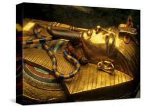 Valley of the Kings, Golden Coffin, Tutankhamun, Egypt-Kenneth Garrett-Stretched Canvas