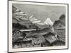 Valley of the Rhinwald, in the Snowy Alps, Europe-null-Mounted Giclee Print