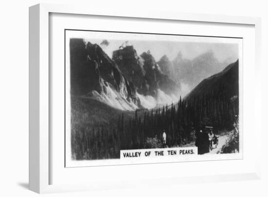 Valley of the Ten Peaks, Banff National Park, Alberta, Canada, C1920s-null-Framed Giclee Print