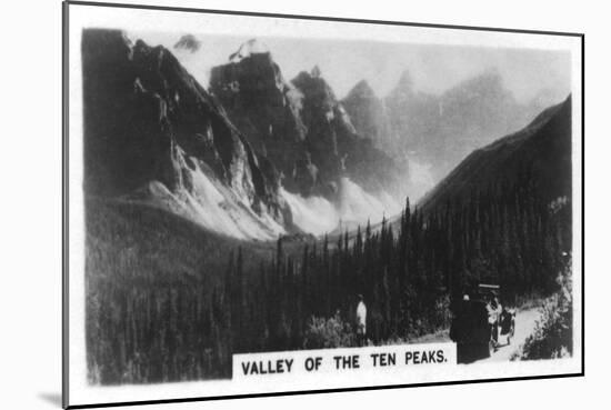 Valley of the Ten Peaks, Banff National Park, Alberta, Canada, C1920s-null-Mounted Giclee Print