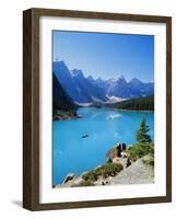 Valley of the Ten Peaks, Lake Moraine, Rocky Mountains, Banff National Park, Alberta, Canada-Hans Peter Merten-Framed Photographic Print