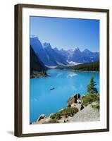 Valley of the Ten Peaks, Lake Moraine, Rocky Mountains, Banff National Park, Alberta, Canada-Hans Peter Merten-Framed Photographic Print