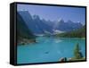 Valley of the Ten Peaks, Moraine Lake, Banff National Park, Rocky Mountains, Alberta, Canada-Hans Peter Merten-Framed Stretched Canvas