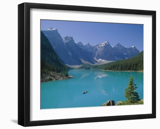 Valley of the Ten Peaks, Moraine Lake, Banff National Park, Rocky Mountains, Alberta, Canada-Hans Peter Merten-Framed Photographic Print