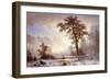 Valley of the Yosemite -Snow Fall-Albert Bierstadt-Framed Giclee Print