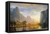 Valley of the Yosemite-Albert Bierstadt-Framed Stretched Canvas