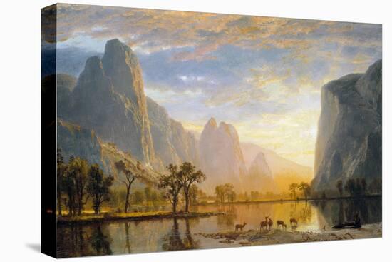 Valley of the Yosemite-Albert Bierstadt-Stretched Canvas