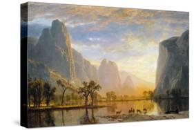 Valley of the Yosemite-Albert Bierstadt-Stretched Canvas