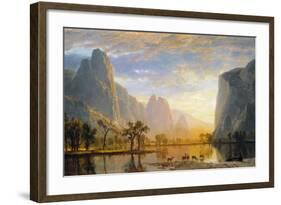 Valley of the Yosemite-Albert Bierstadt-Framed Giclee Print