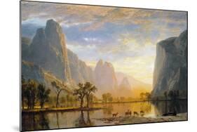 Valley of the Yosemite-Albert Bierstadt-Mounted Giclee Print