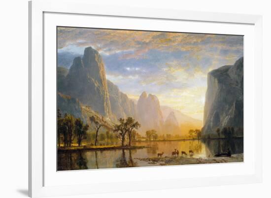 Valley of the Yosemite-Albert Bierstadt-Framed Giclee Print