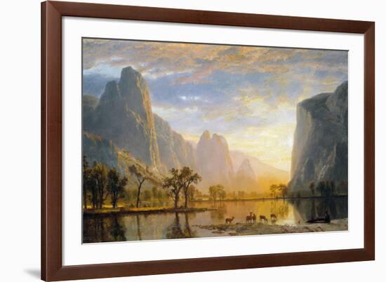 Valley of the Yosemite-Albert Bierstadt-Framed Giclee Print