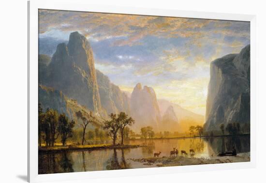 Valley of the Yosemite-Albert Bierstadt-Framed Giclee Print