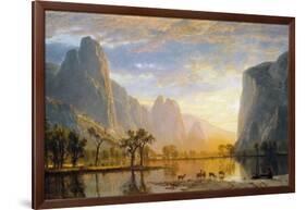 Valley of the Yosemite-Albert Bierstadt-Framed Giclee Print