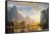 Valley of the Yosemite-Albert Bierstadt-Framed Stretched Canvas