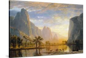 Valley of the Yosemite-Albert Bierstadt-Stretched Canvas