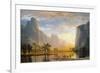 Valley of the Yosemite-Albert Bierstadt-Framed Premium Giclee Print