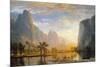 Valley of the Yosemite-Albert Bierstadt-Mounted Premium Giclee Print