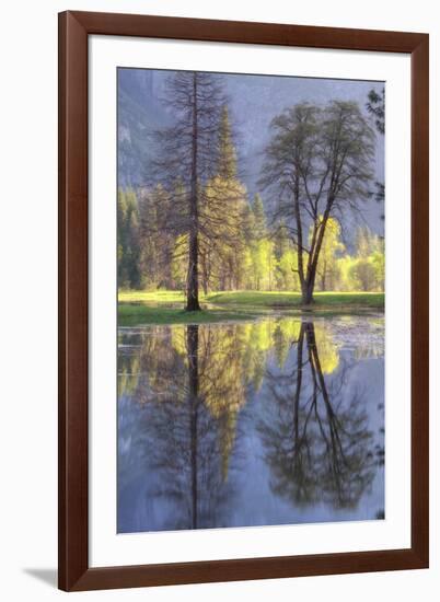 Valley Reflections at Yosemite-Vincent James-Framed Photographic Print