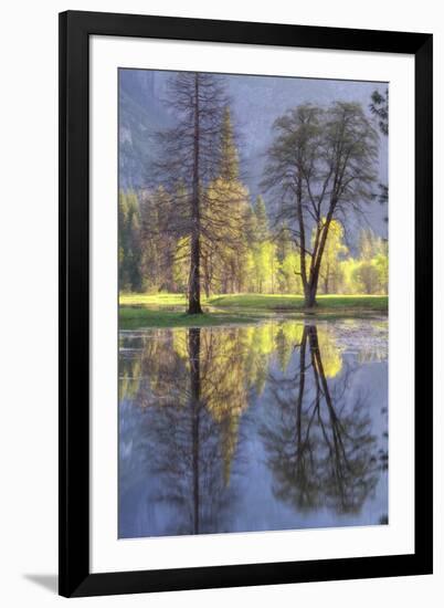 Valley Reflections at Yosemite-Vincent James-Framed Photographic Print