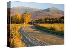 Valley Road in Jefferson, Presidential Range, White Mountains, New Hampshire, USA-Jerry & Marcy Monkman-Stretched Canvas