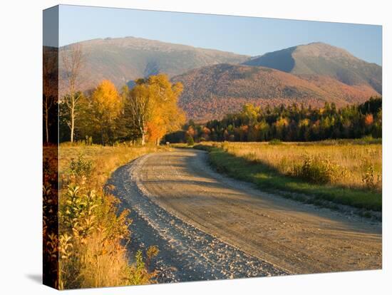 Valley Road in Jefferson, Presidential Range, White Mountains, New Hampshire, USA-Jerry & Marcy Monkman-Stretched Canvas