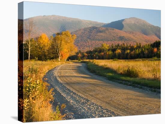 Valley Road in Jefferson, Presidential Range, White Mountains, New Hampshire, USA-Jerry & Marcy Monkman-Stretched Canvas