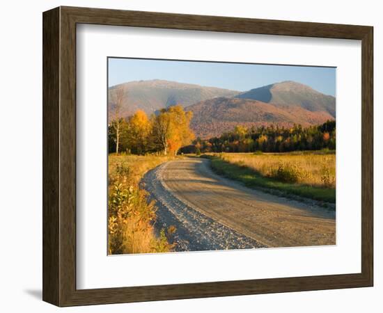 Valley Road in Jefferson, Presidential Range, White Mountains, New Hampshire, USA-Jerry & Marcy Monkman-Framed Photographic Print