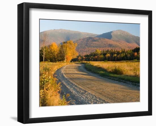 Valley Road in Jefferson, Presidential Range, White Mountains, New Hampshire, USA-Jerry & Marcy Monkman-Framed Photographic Print