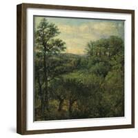 Valley Scene with Trees-John Constable-Framed Giclee Print