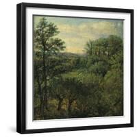 Valley Scene with Trees-John Constable-Framed Giclee Print