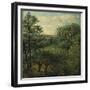 Valley Scene with Trees-John Constable-Framed Giclee Print