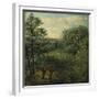 Valley Scene with Trees-John Constable-Framed Giclee Print