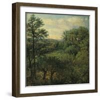 Valley Scene with Trees-John Constable-Framed Giclee Print